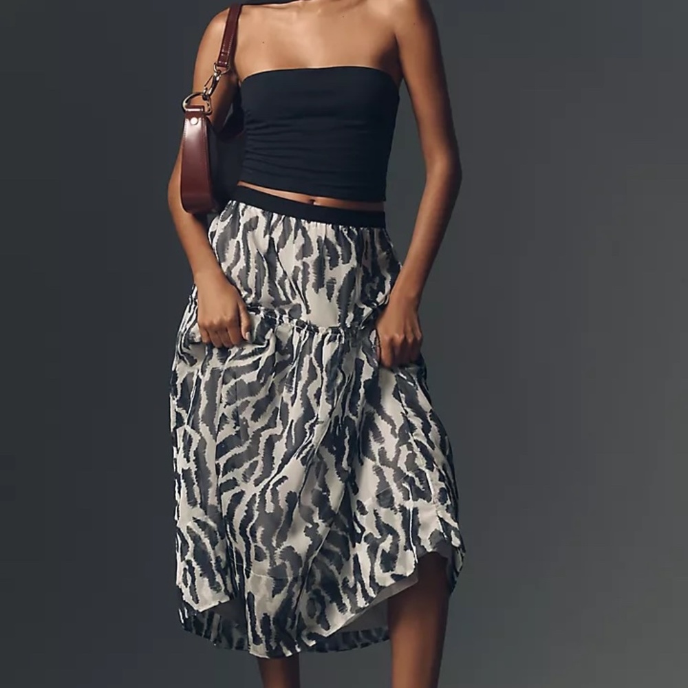 Maeve Full Midi Skirt Medium